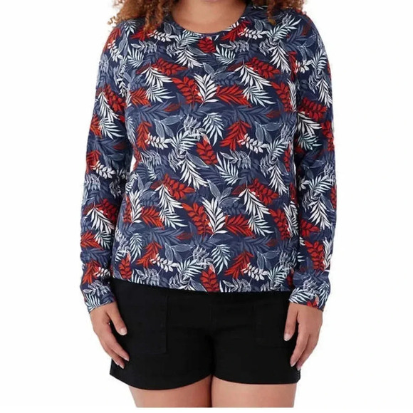 Hang Ten Ladies' Sun Tee Large Floral - Picture 1 of 7